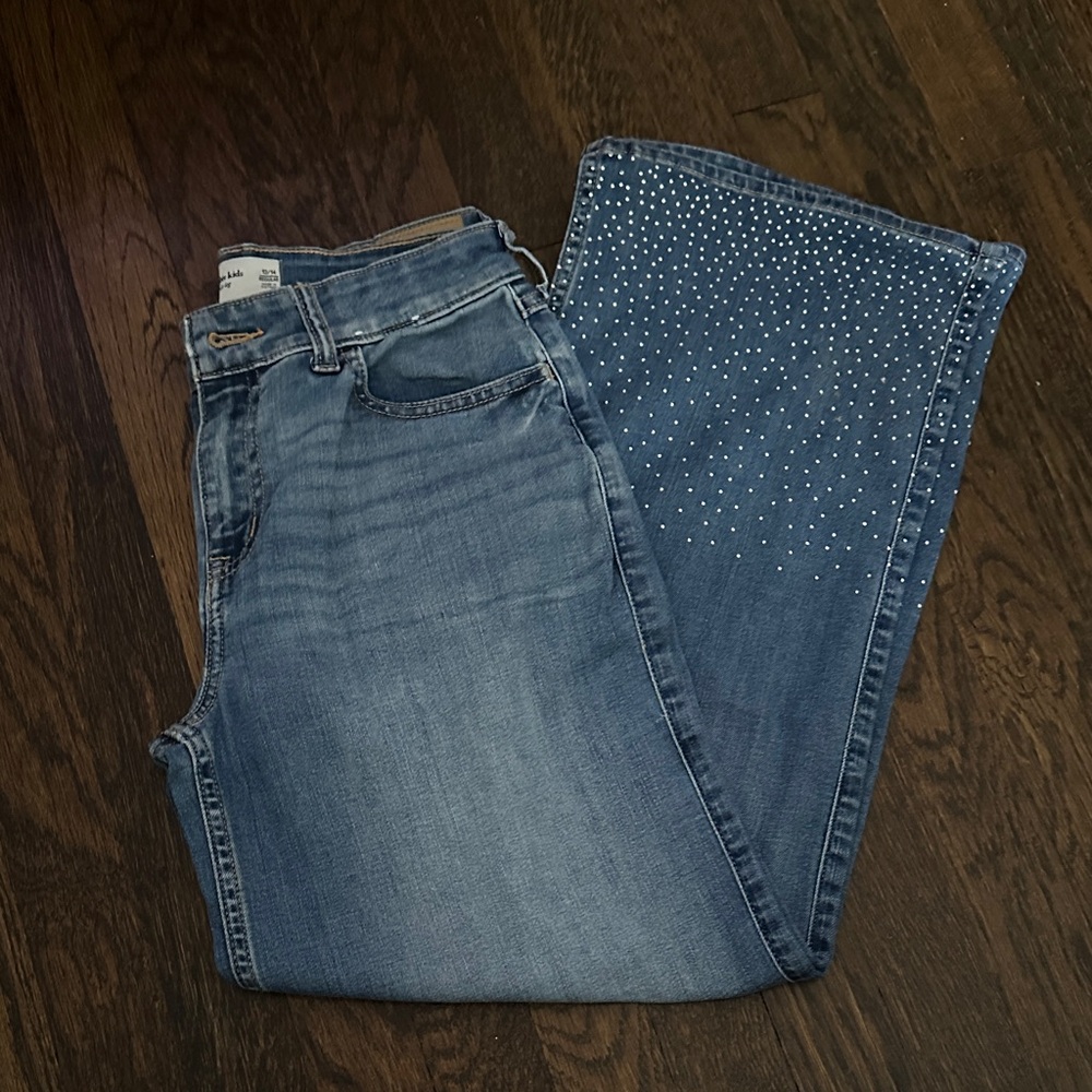 Abercrombie Kids Blue Jeans with Studded Detail